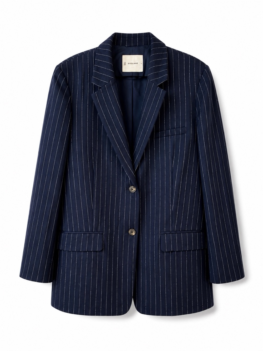 Everlane Navy Pinstripe Blazer